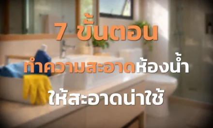 7 ขั้นตอนทำความสะอาดห้องน้ำ ให้สะอาดน่าใช้และปลอดภัย