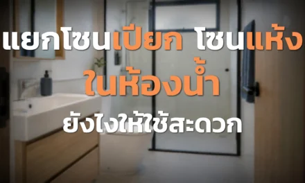 แยกโซนเปียก–แห้งในห้องน้ำ จัดอย่างไรให้ใช้สะดวก