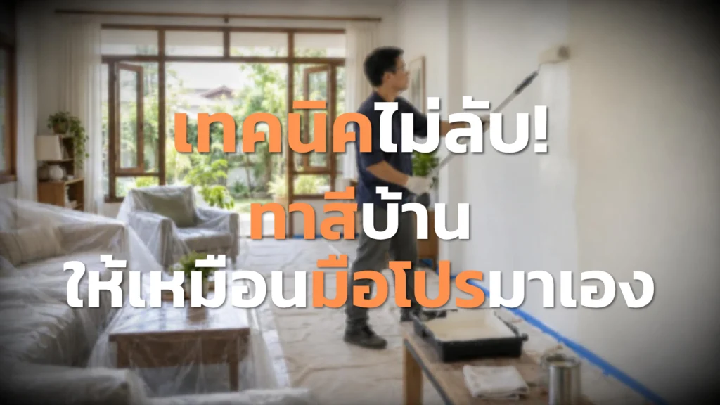 เทคนิคไม่ลับ! ทาสีบ้าน ให้เหมือนมือโปรมาเอง อัพเดต 2026