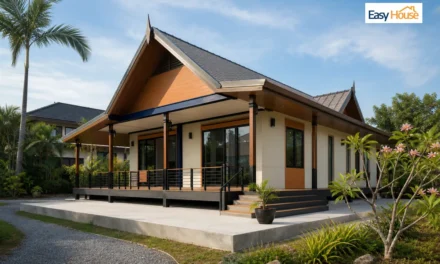 แบบบ้านทรงไทยน็อคดาวน์ เสน่ห์ไทยในบ้านที่สร้างไว คุมงบได้