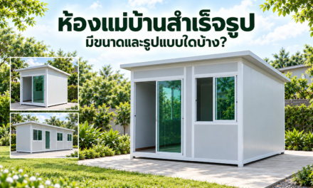 ห้องแม่บ้านสำเร็จรูป มีขนาดและรูปแบบใดบ้าง?