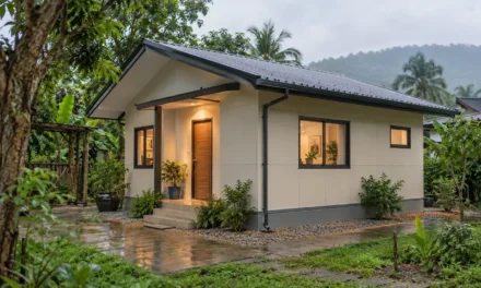 บ้านน็อคดาวน์ หน้าฝนต้องดูแลอย่างไรบ้าง